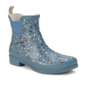 NIB LUCKY BRAND Reigney Terazzo-Pattern Rain Boots SIZE 6